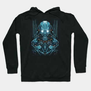 Artificial Intelligence AI Singularity Cyborg Robot Hoodie